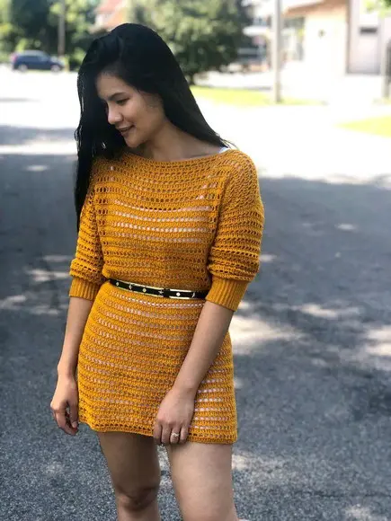 Bata/vestido de Crochê Dandara