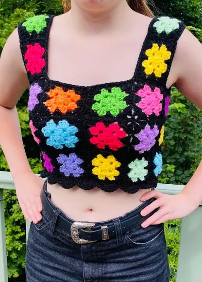 Blusa / cropped crochê