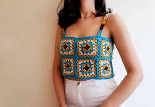 Blusa / cropped crochê