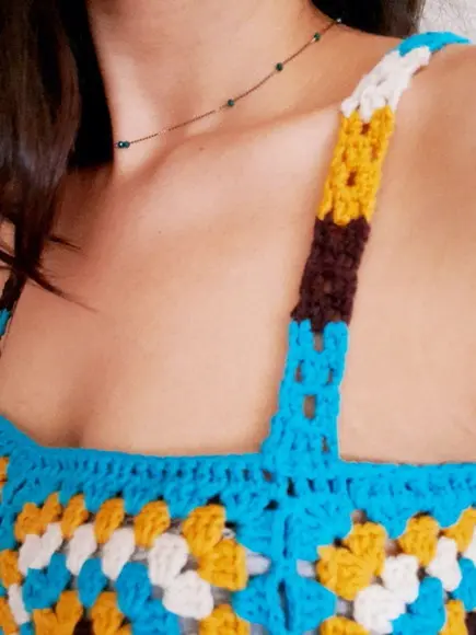 Blusa / cropped crochê