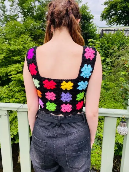 Blusa / cropped crochê