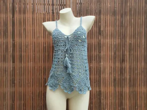 Blusa de crochê