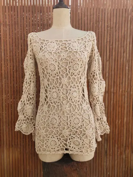 Blusa de crochê