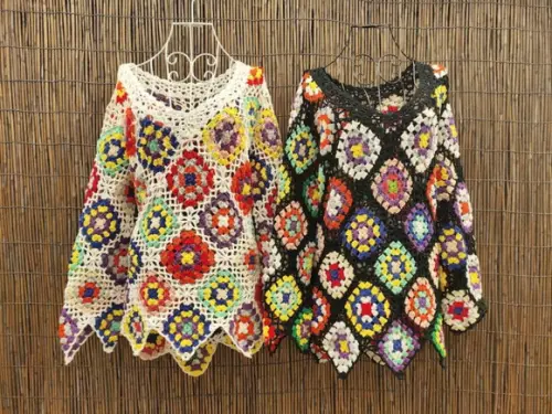 Blusa de crochê