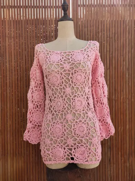 Blusa de crochê