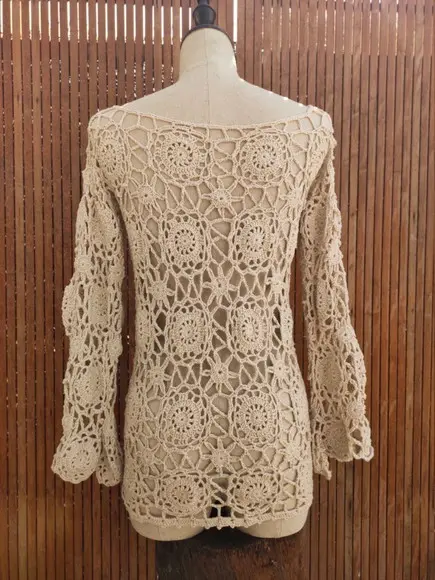 Blusa de crochê