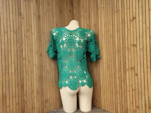 Blusa de crochê