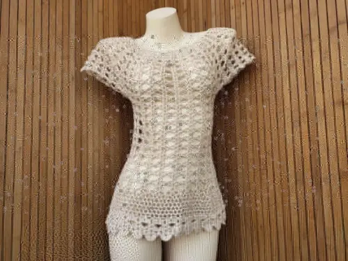 Blusa de crochê