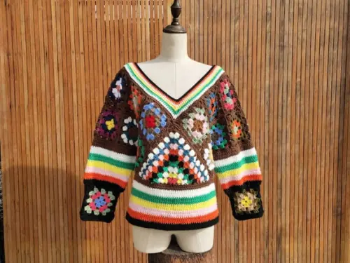 Blusa de crochê