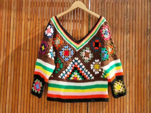Blusa de crochê