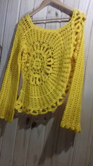 Blusa de crochê