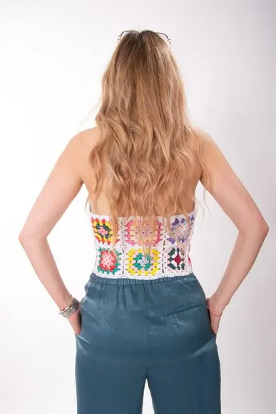 Blusa de crochê