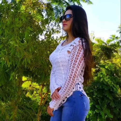 Blusa de crochê