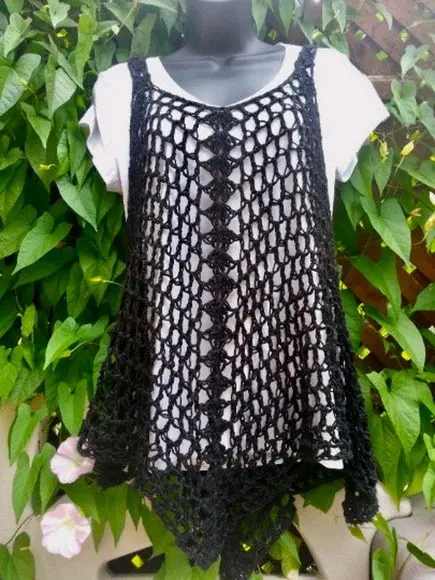 Blusa de crochê