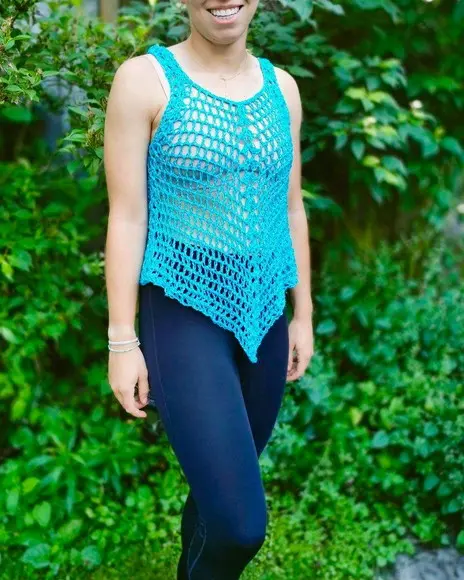 Blusa de crochê