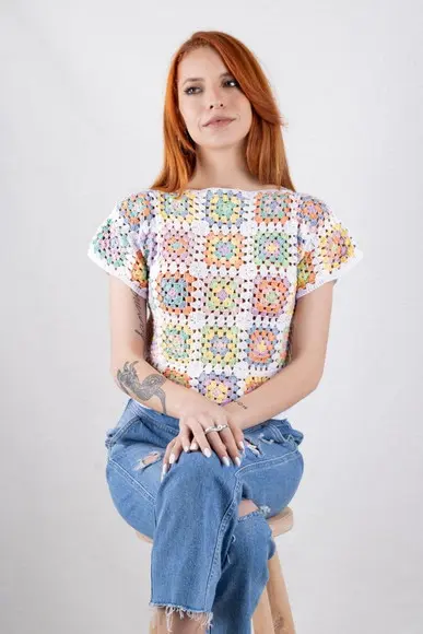 Blusa De Crochê