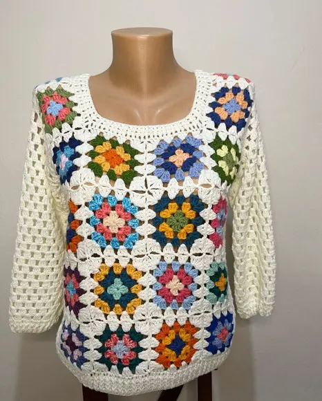 Blusa De Crochê / Casaquinho