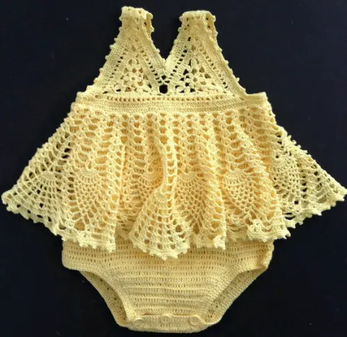 Body de Crochê Infantil