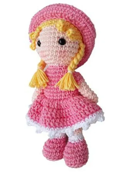 Boneca Barbie de Crochê Amigurumi