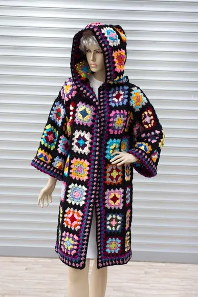 cardigan de crochê