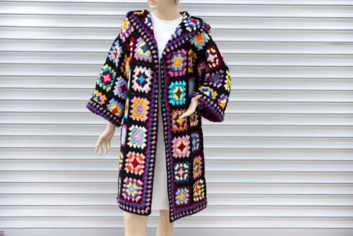 cardigan de crochê