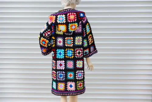 cardigan de crochê