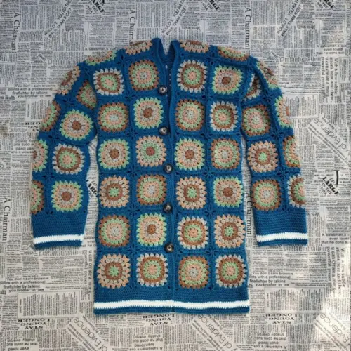 cardigan de crochê