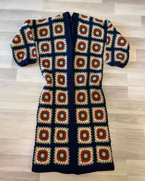 cardigan de crochê