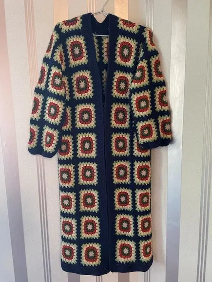 cardigan de crochê