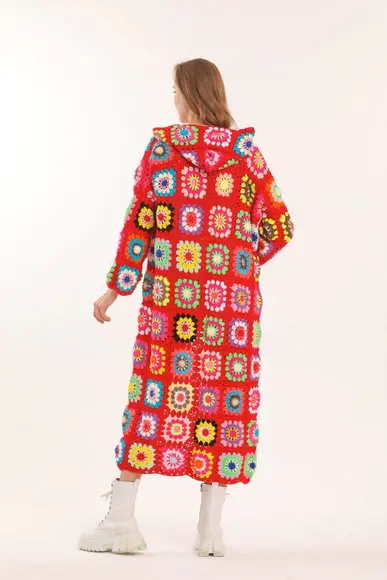 cardigan de crochê