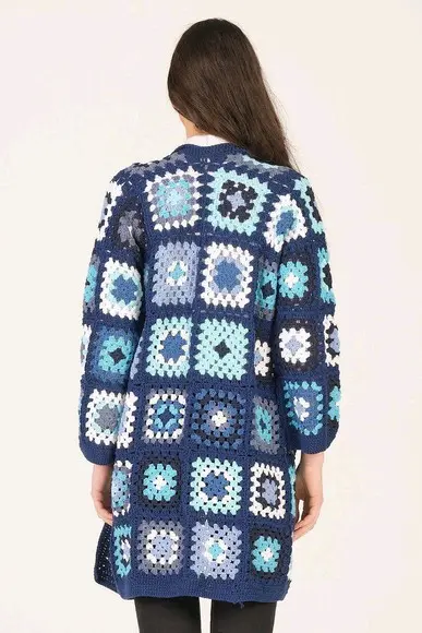 cardigan de crochê