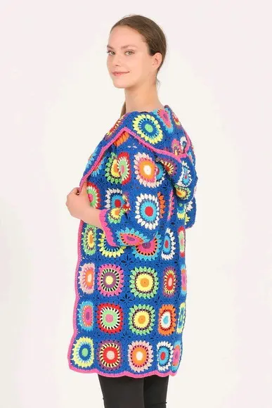cardigan de crochê
