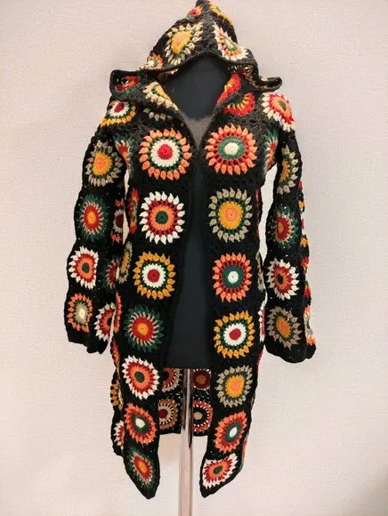 cardigan de crochê