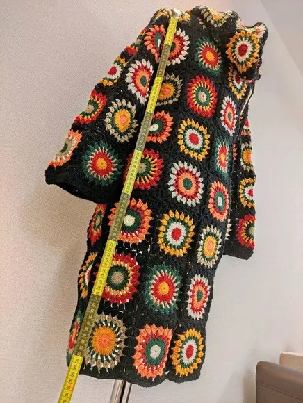 cardigan de crochê