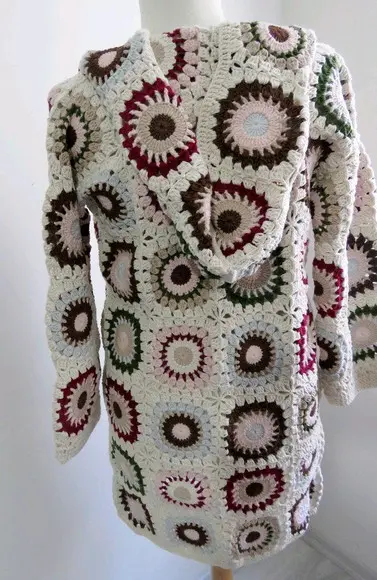 cardigan de crochê