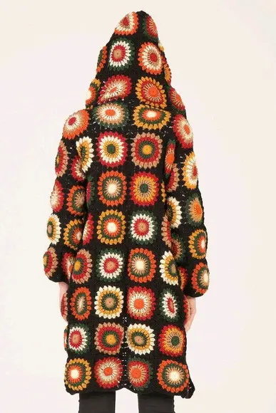 cardigan de crochê