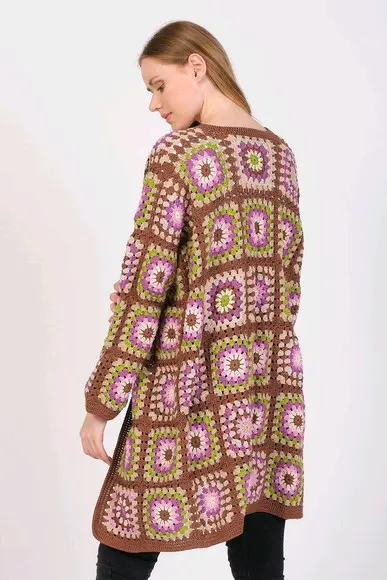 cardigan de crochê