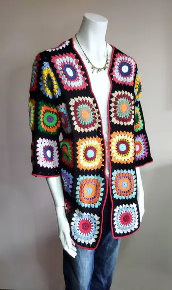 Cardigan De Crochê