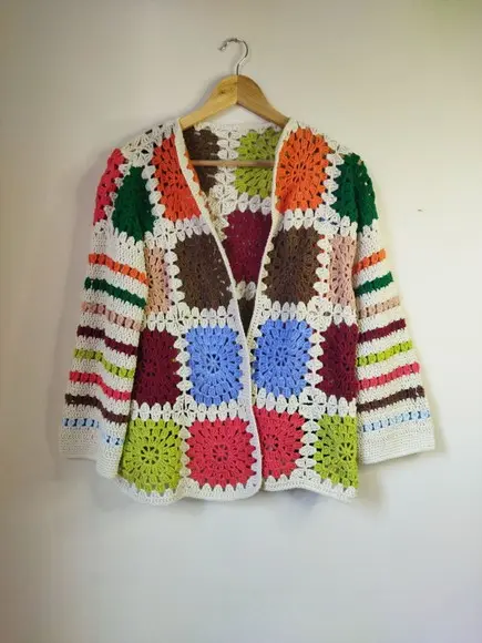 Cardigan De Crochê