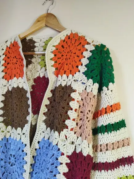 Cardigan De Crochê