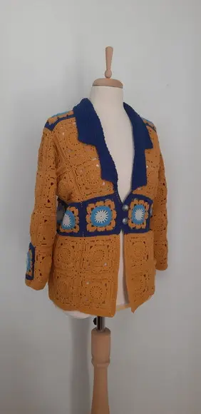 Cardigan De Crochê