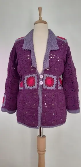 Cardigan De Crochê