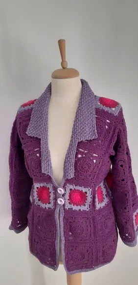 Cardigan De Crochê
