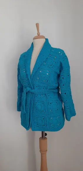 Cardigan De Crochê