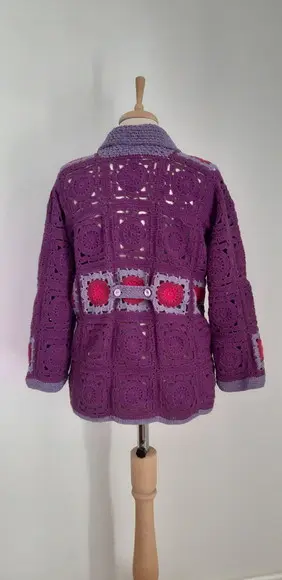 Cardigan De Crochê