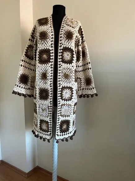 Cardigan De Crochê