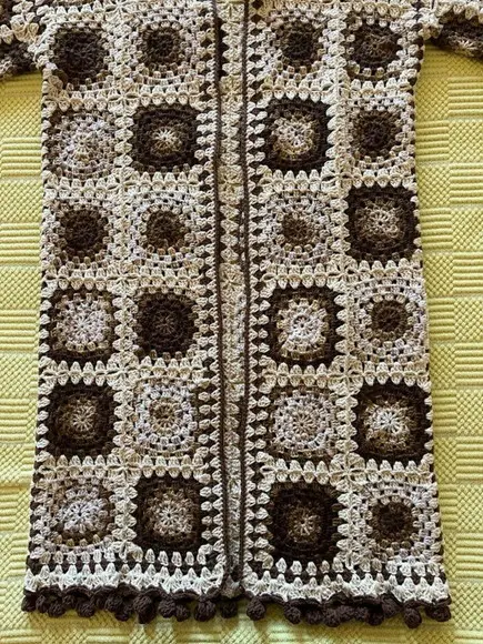 Cardigan De Crochê