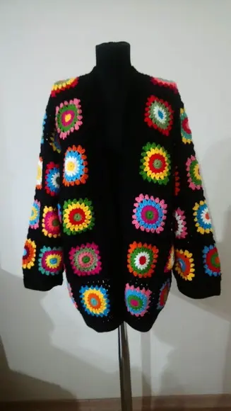 Cardigan De Crochê