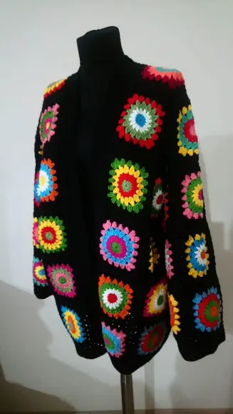 Cardigan De Crochê