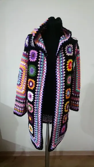 Cardigan De Crochê